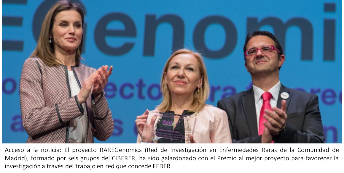 Foto premio FEDER con texto